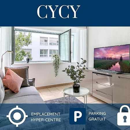 Homey Cycy - New / Free Parking / Hyper-Centre / Proche Geneve Annemasse Buitenkant foto