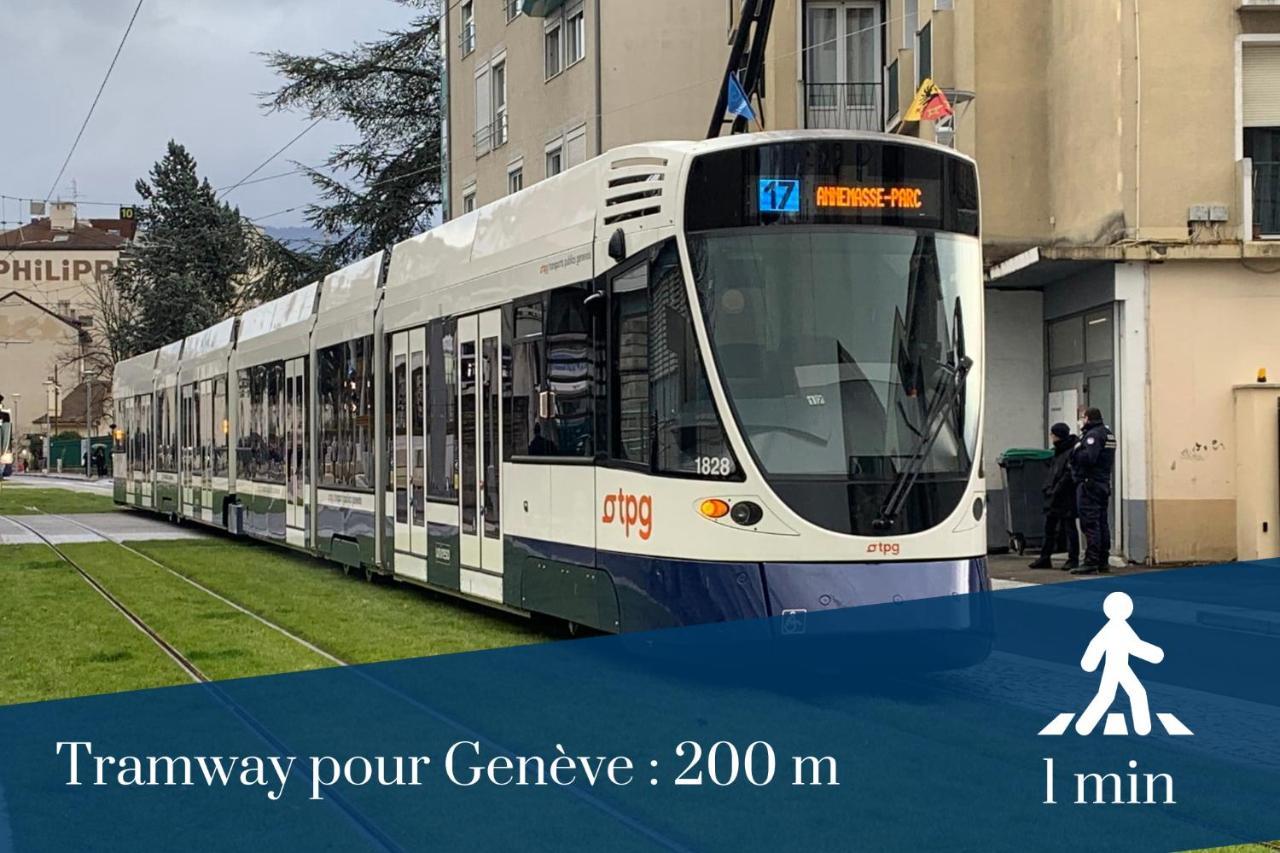 Homey Cycy - New / Free Parking / Hyper-Centre / Proche Geneve Annemasse Buitenkant foto